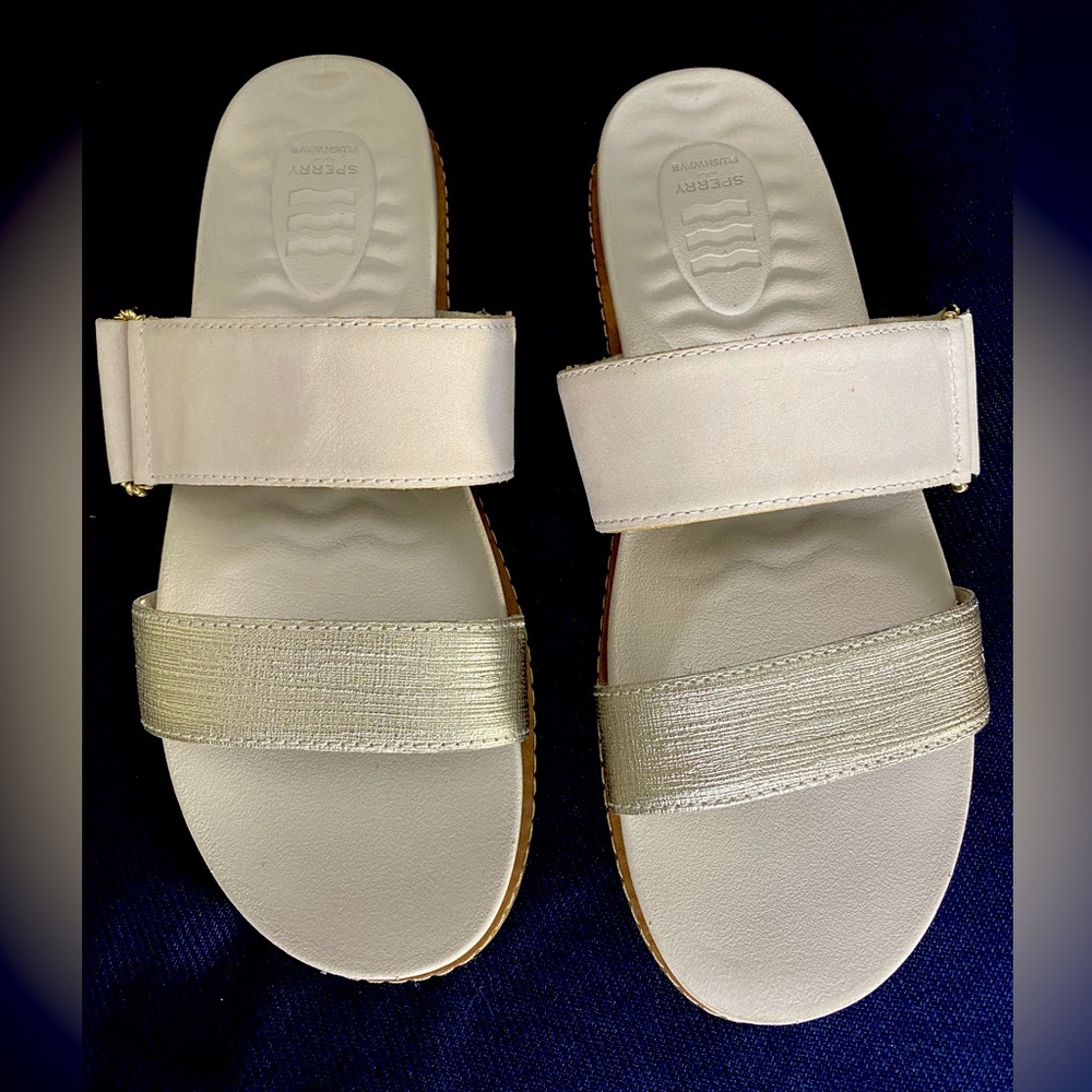Sperry Plushways Waveside slide sandals EUC